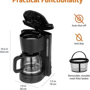 5 cup Coffee maker | Reusable filter | Used twice